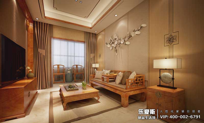 國仕山新中式裝修效果圖