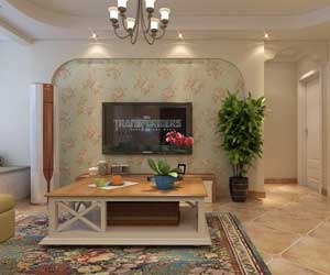 河北國際商會廣場美式風(fēng)格裝修效果圖