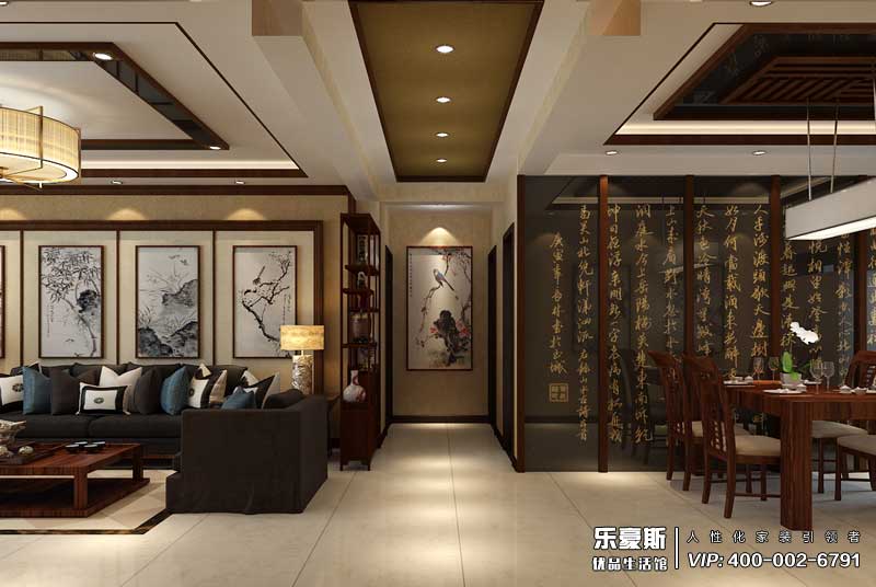 林蔭大院中式風格裝修設計