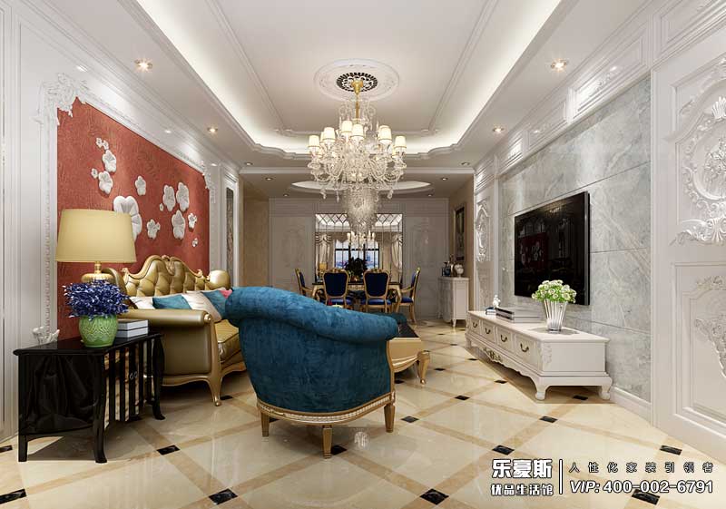 東勝紫御公園廣場法式風(fēng)格裝修效果圖