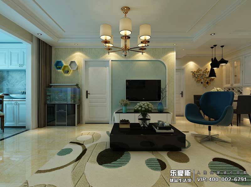 九龍灣現(xiàn)代簡(jiǎn)約風(fēng)格裝修效果圖