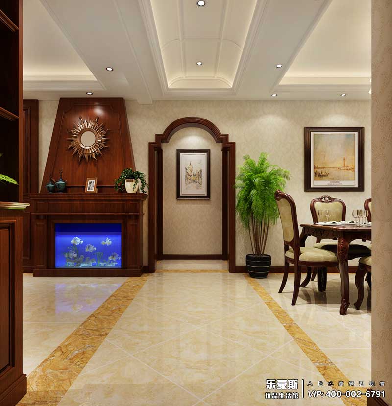 星湖國(guó)際花園美式風(fēng)格裝修效果圖