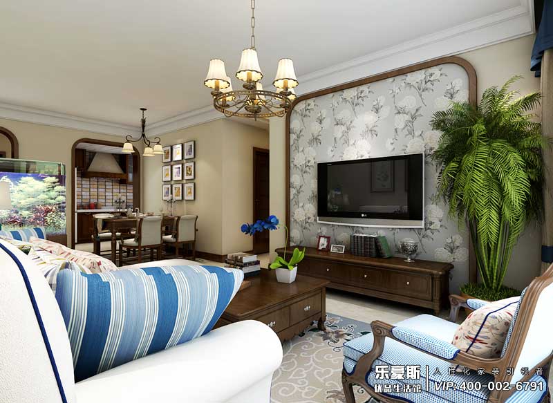 潤德天悅城美式風格裝修效果圖