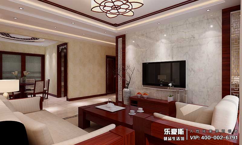 鉑宮時代中式風(fēng)格裝修效果圖