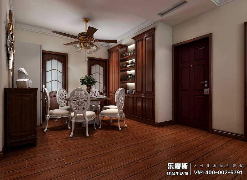 正定天山熙湖美式風(fēng)格裝修效果圖