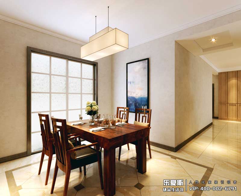 御河上院150平米三室現(xiàn)代中式裝修效果圖