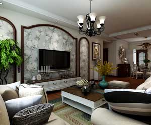 恒潤時代廣場美式風(fēng)格裝修效果圖