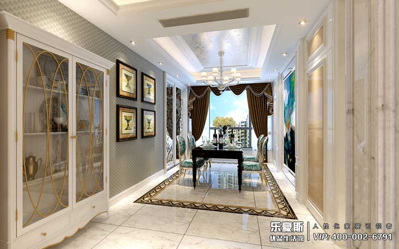 保利拉菲公館朗菲園后奢風(fēng)格裝修效果圖