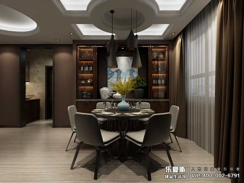 觀峰嘉邸后現(xiàn)代風格裝修效果圖