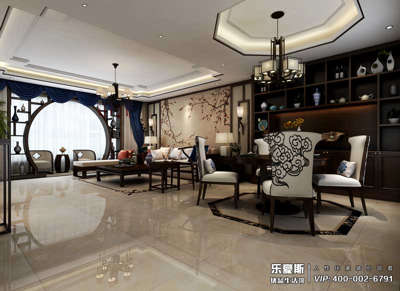 長宏錦園新中式風(fēng)格裝修設(shè)計(jì)效果圖