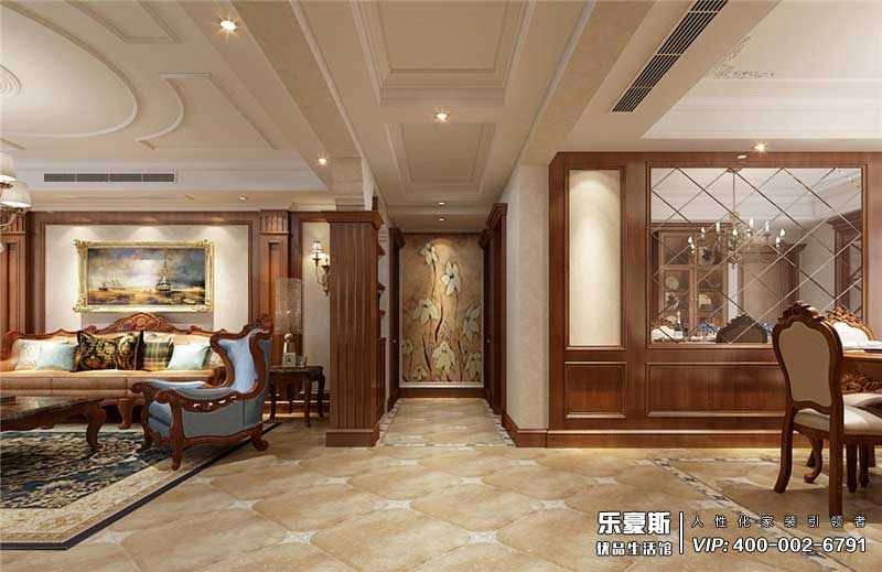 新合作城市廣場美式風(fēng)格裝修設(shè)計效果圖