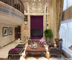 天山世界之門loft裝修效果圖，美式風(fēng)格的自由爛漫