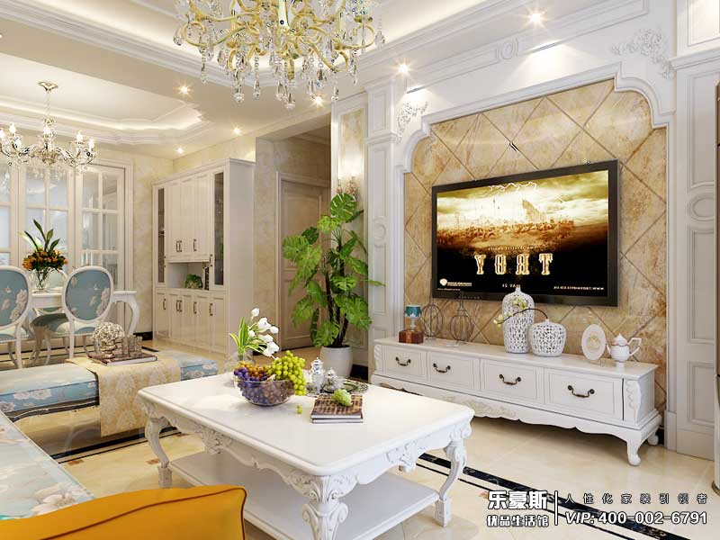 觀峰嘉邸簡歐風(fēng)格裝修效果圖