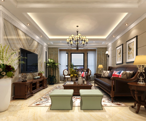 正定墅洋居禮245平米三室兩廳四衛(wèi)歐式風格