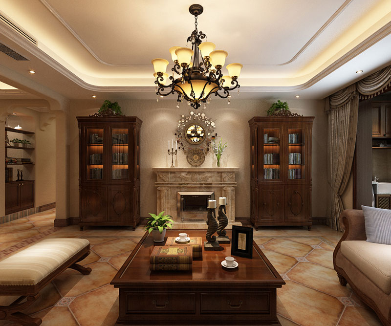 藍(lán)山印象148㎡三室兩廳美式風(fēng)格