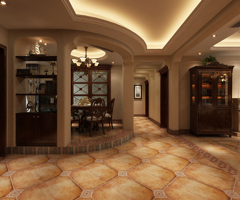 藍(lán)山印象148㎡三室兩廳美式風(fēng)格