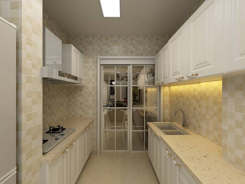 啟銳園127平米三室兩廳簡(jiǎn)歐風(fēng)格