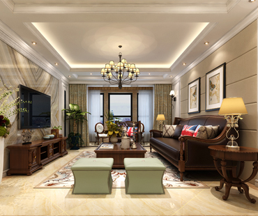 正定墅洋居禮245平米三室兩廳四衛(wèi)歐式風格