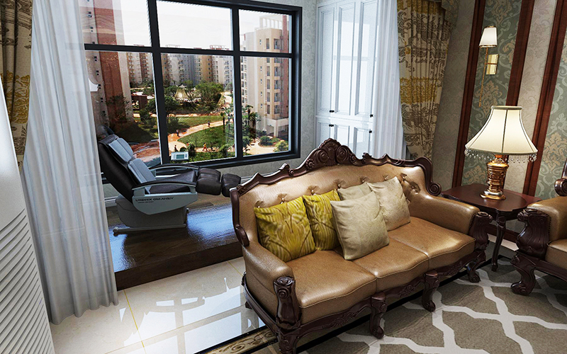 奧北公園180平米歐式風(fēng)格