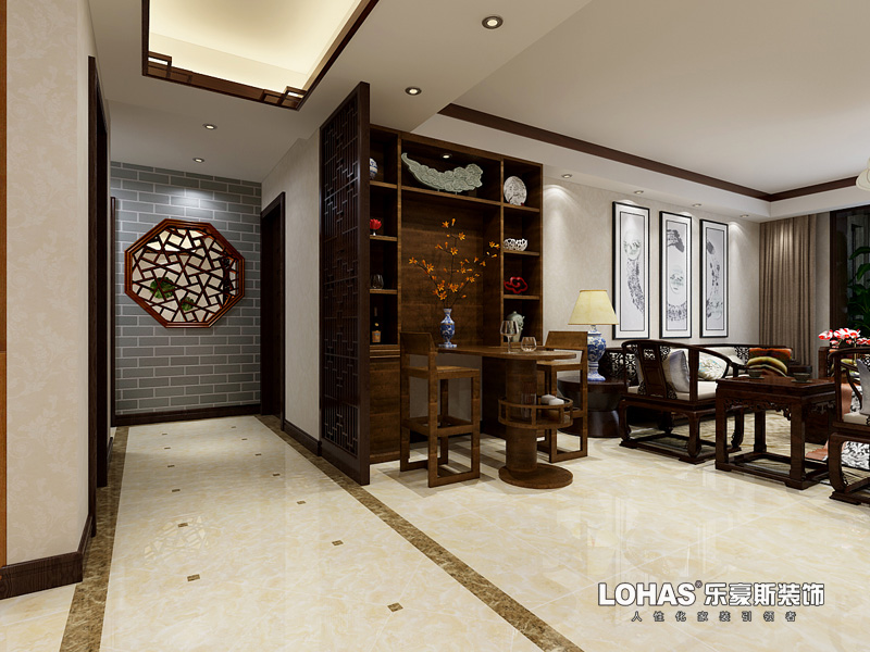 星河盛世四室兩廳新中式裝修效果圖