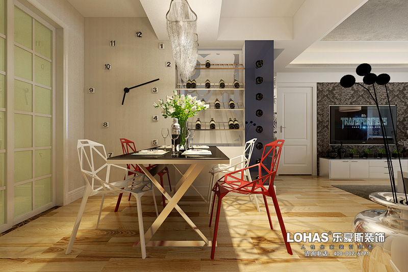 上東花園三室兩廳139㎡現(xiàn)代風格