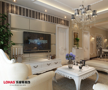 昆侖·正和苑135平歐式風(fēng)格裝修效果圖