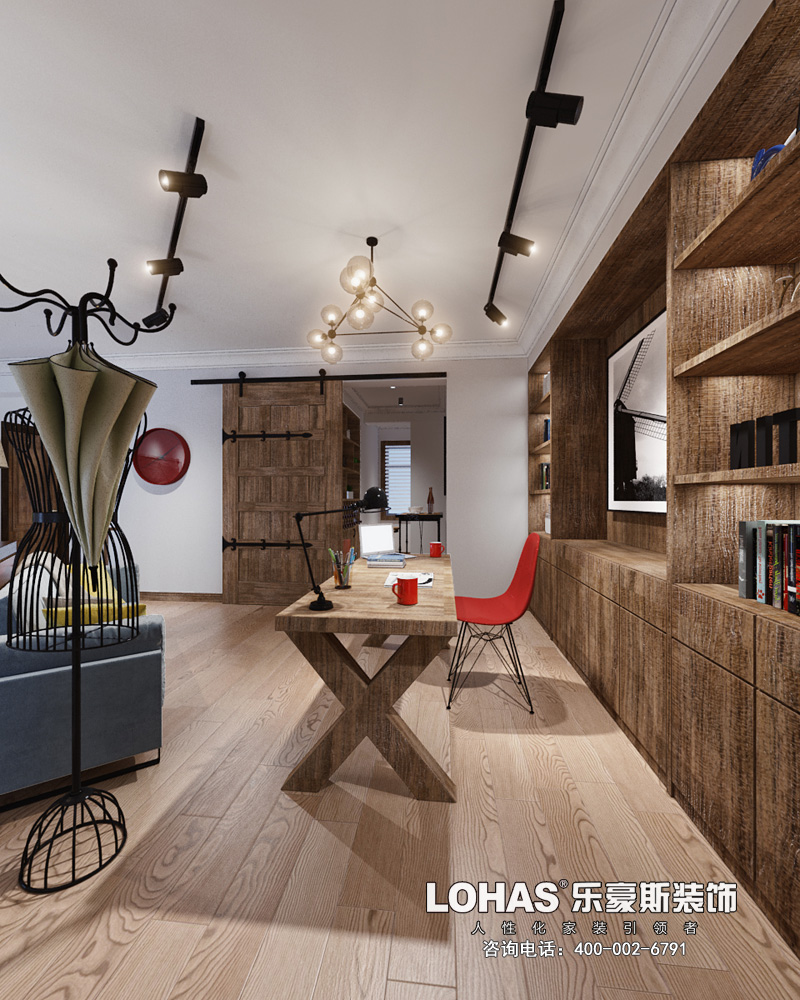 卓達(dá)明郡200平米越層北歐風(fēng)格