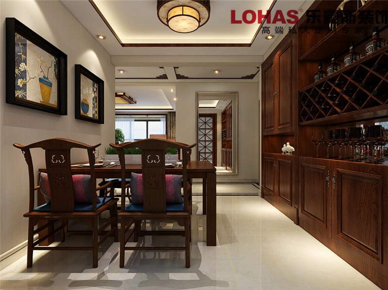 上河原著126平米三室兩廳新中式裝修效果圖 上河原著126平米三室兩廳新中式裝修效果圖