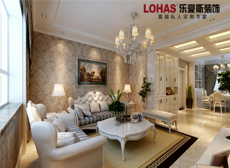 軍薔苑135平三室兩廳裝修效果圖