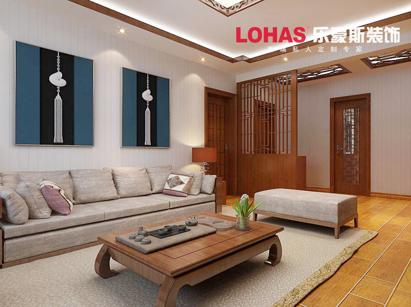 電業(yè)宿舍92平兩室兩廳簡中風格裝修效果圖