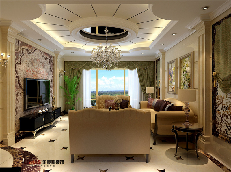 原河名墅400平別墅裝修案例效果圖