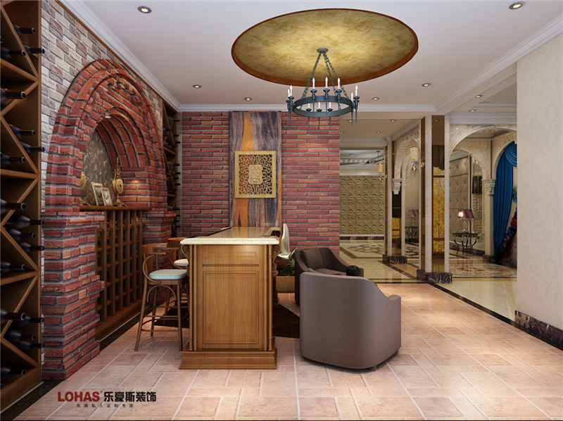 原河名墅400平別墅裝修案例效果圖