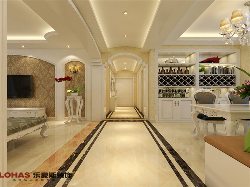 瀚唐137平簡(jiǎn)歐裝修效果圖