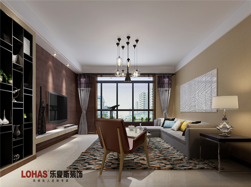 雅清苑180平美式風(fēng)格裝修效果圖