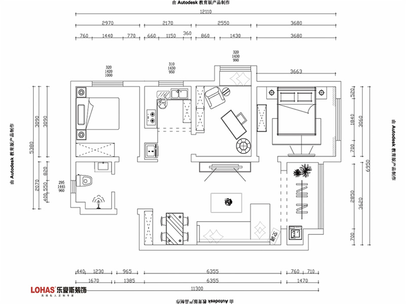 奧北公元/121㎡/北歐風(fēng)