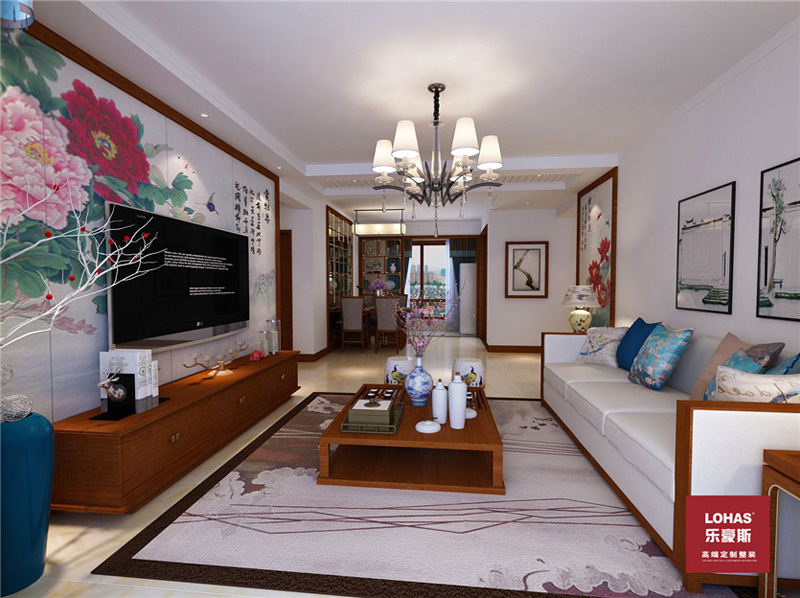 保利花園123平現(xiàn)代中式