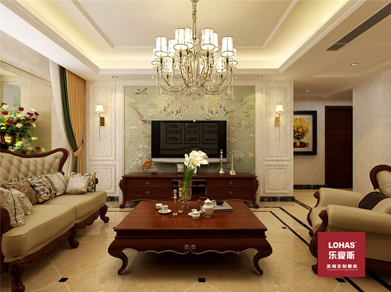 星河盛世138平美式裝修