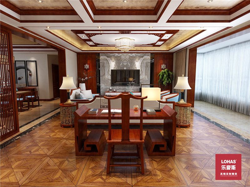 南村古鎮(zhèn)540平別墅中式裝修 南村古鎮(zhèn)540平別墅中式裝修