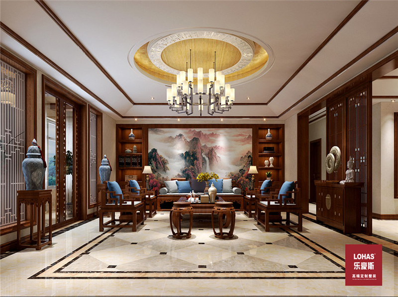 南村古鎮(zhèn)540平別墅中式裝修 南村古鎮(zhèn)540平別墅中式裝修