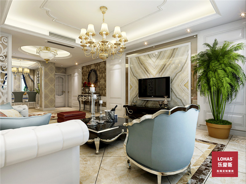 長(zhǎng)瑞錦城203平米裝修效果圖