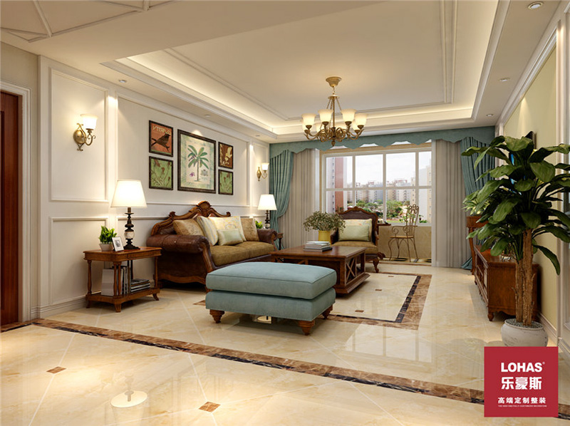 領(lǐng)世郡150平米裝修效果圖