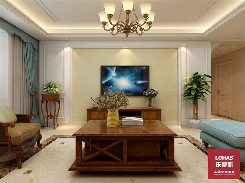 領(lǐng)世郡150平米裝修效果圖