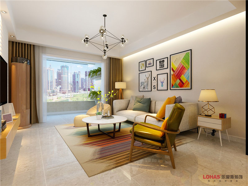 潤德天悅城118平米三室兩廳北歐風(fēng)格 潤德天悅城118平米三室兩廳北歐風(fēng)格