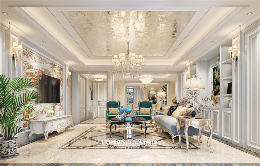 建投十號(hào)院300平歐式效果圖