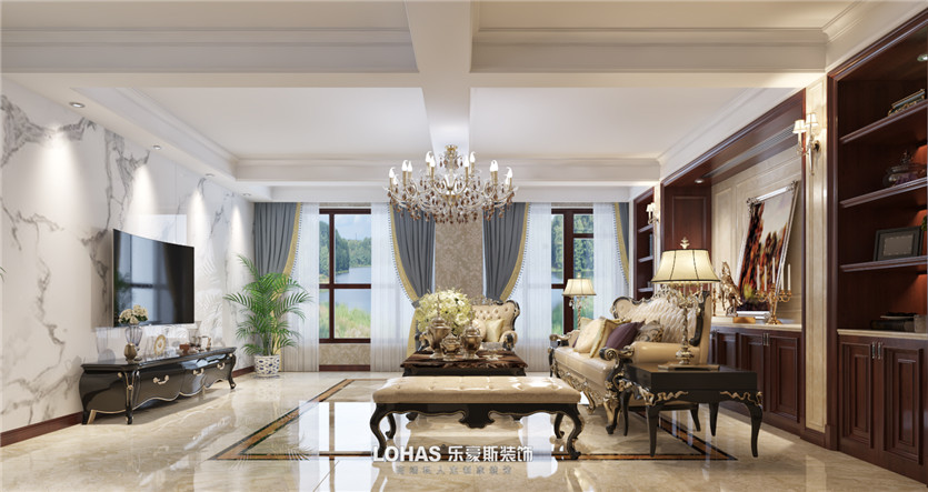 春江花月300平歐式效果圖 春江花月300平歐式效果圖