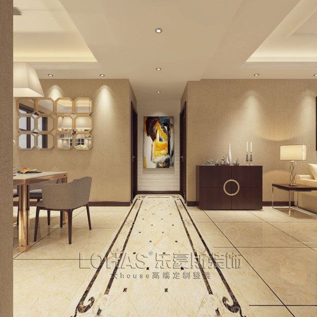 碧景園140平米三室二廳平簡(jiǎn)約風(fēng)格裝修效果圖