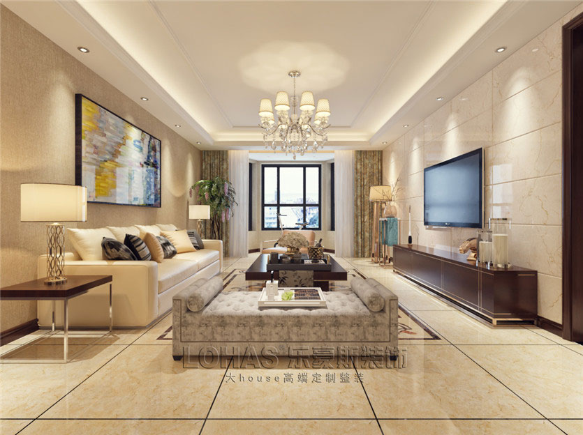 碧景園140平米三室二廳平簡(jiǎn)約風(fēng)格裝修效果圖