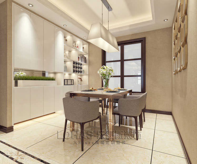 碧景園140平米三室二廳平簡(jiǎn)約風(fēng)格裝修效果圖