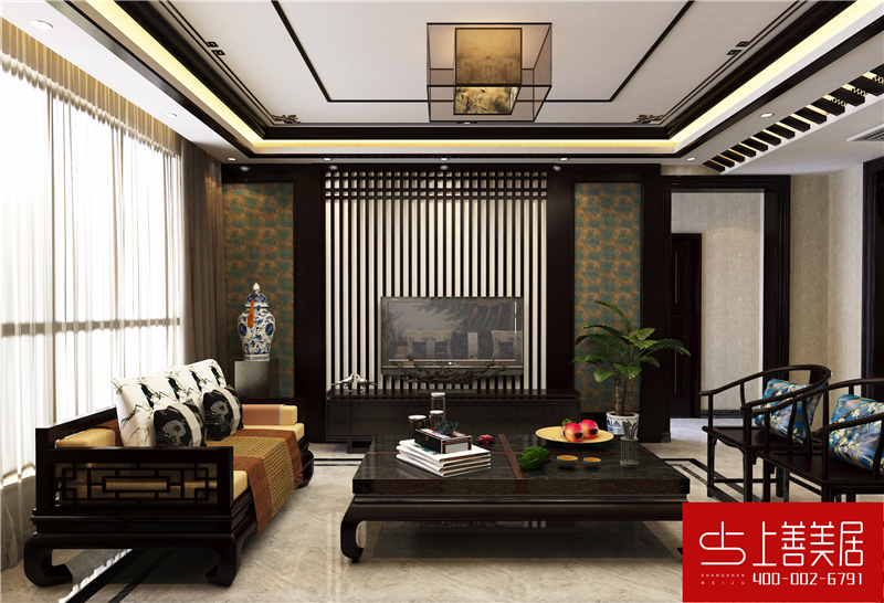 綠朗時(shí)光170平四室兩廳簡歐風(fēng)格裝修效果圖