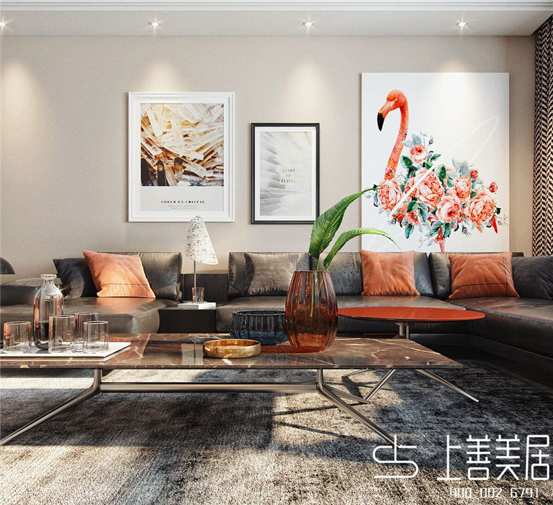 皓順壹號(hào)院120平現(xiàn)代簡(jiǎn)約